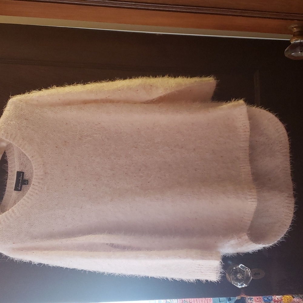 ALISON ANDREWS SOFT FUZZY OVERSIZE SWEATER  SZ L